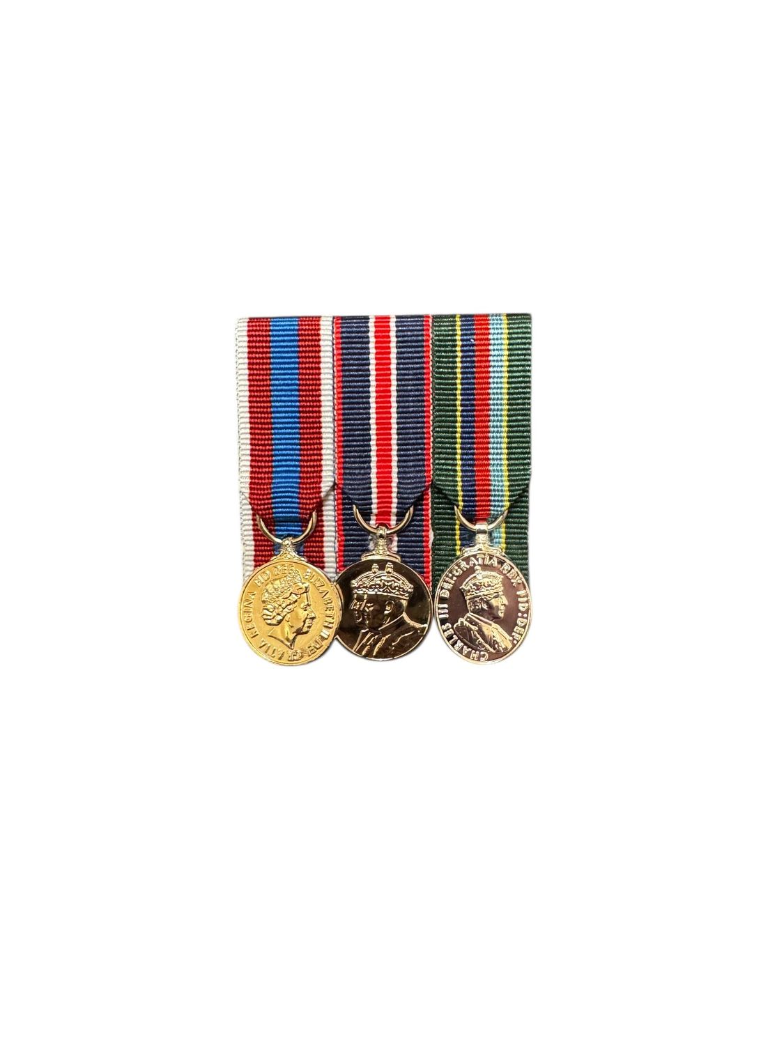 Court Mounted Miniature Medal Set, Platinum Jubilee, Kings Coronation & VRSM CIIIR medals Court Mounted Miniature Medal Set, Platinum Jubilee, Kings Coronation & VRSM CIIIR medals