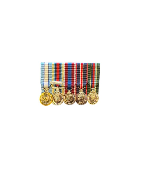 Court Mounted Miniature Medal Set, Cyprus, Afghanistan, Platinum Jubilee, Kings coronation, VRSM EIIR Court Mounted Miniature Medal Set, Cyprus, Afghanistan, Platinum Jubilee, Kings coronation, VRSM EIIR