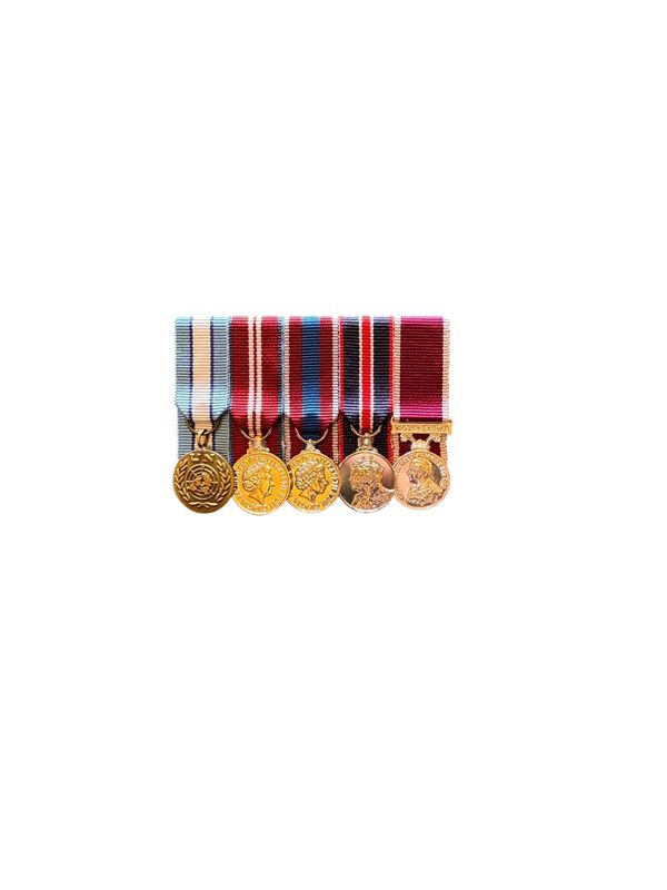 Court Mounted Miniature Medal Set, Cyprus, Diamond & Platinum Jubilee, Kings coronation, Army LSGC CIIIR Court Mounted Miniature Medal Set, Cyprus, Diamond & Platinum Jubilee, Kings coronation, Army LSGC CIIIR