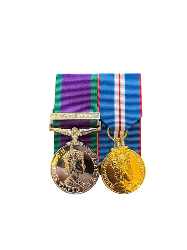 Court Mounted  Medal Set, GSM Northern Ireland and Golden Jubilee full size replicas