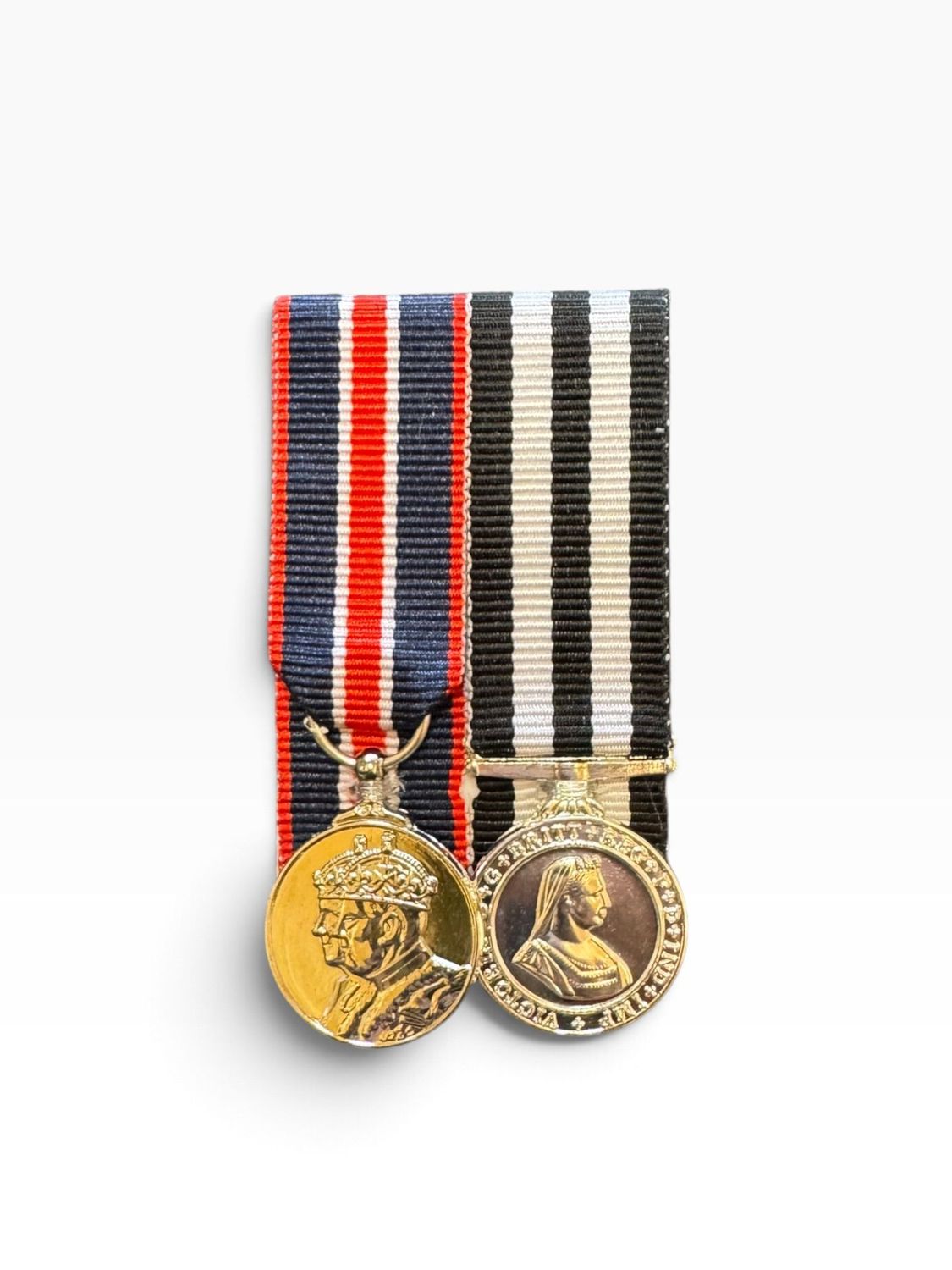 Court Mounted Miniature Medal Set, Kings coronation, St John Service medal