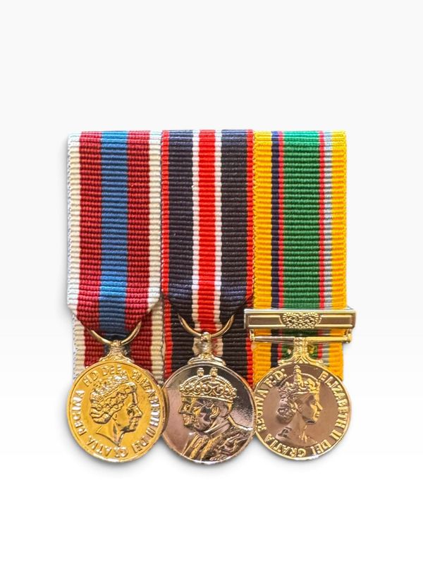 Court Mounted Miniature Medal Set, Platinum Jubilee, Kings coronation, Cadet medal with clasp Court Mounted Miniature Medal Set, Platinum Jubilee, Kings coronation, Cadet medal with clasp
