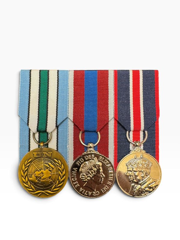 Court Mounted  Medal Set, UN South Sudan, Platinum Jubilee and Kings Coronation full size replicas