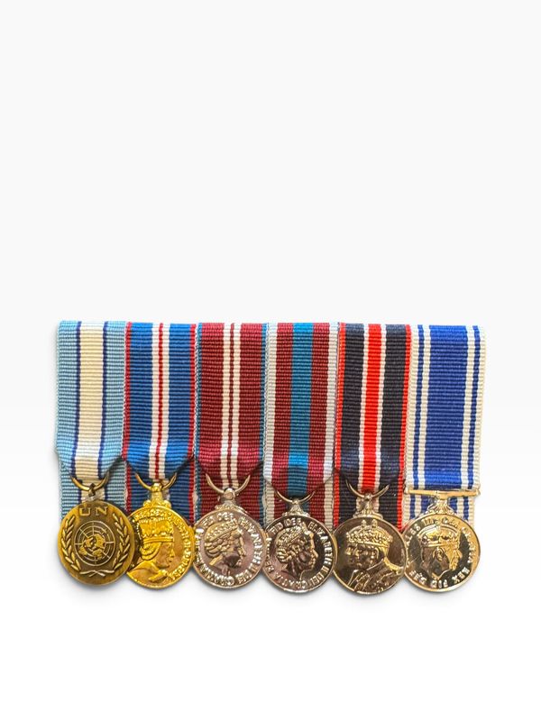 Court Mounted Miniature Medal Set, Cyprus, Gold, Diamond and Platinum Jubilee, Kings coronation, Police LSGC CIIIR Court Mounted Miniature Medal Set, Cyprus, Gold, Diamond and Platinum Jubilee, Kings coronation, Police LSGC CIIIR