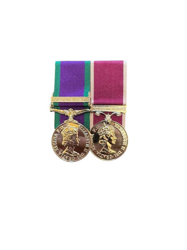Court Mounted  Medal Set, GSM Northern Ireland and Army LSGC full size replicas