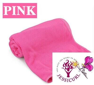 Jessicurl Australia Microfibre Plunking Towel - Candy Pink