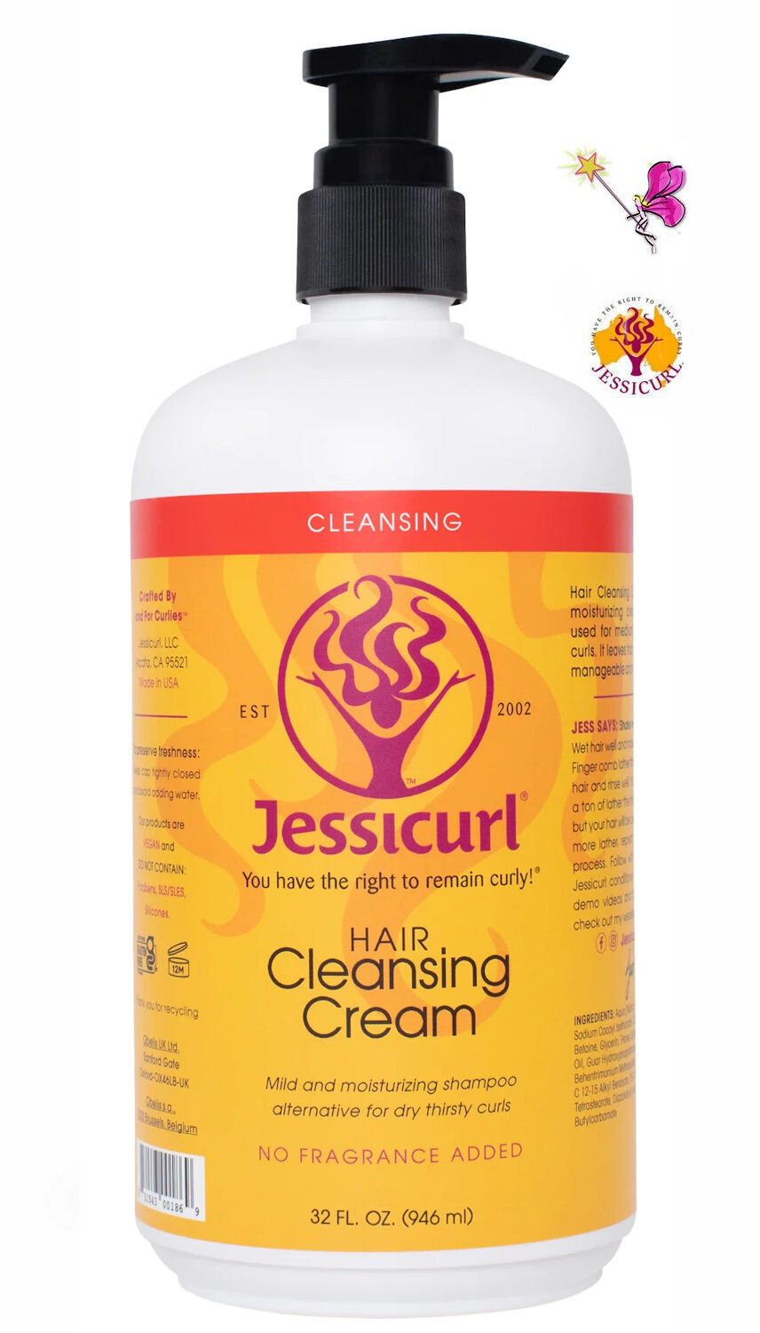 Jessicurl Hair Cleansing Cream 946ml (32oz)