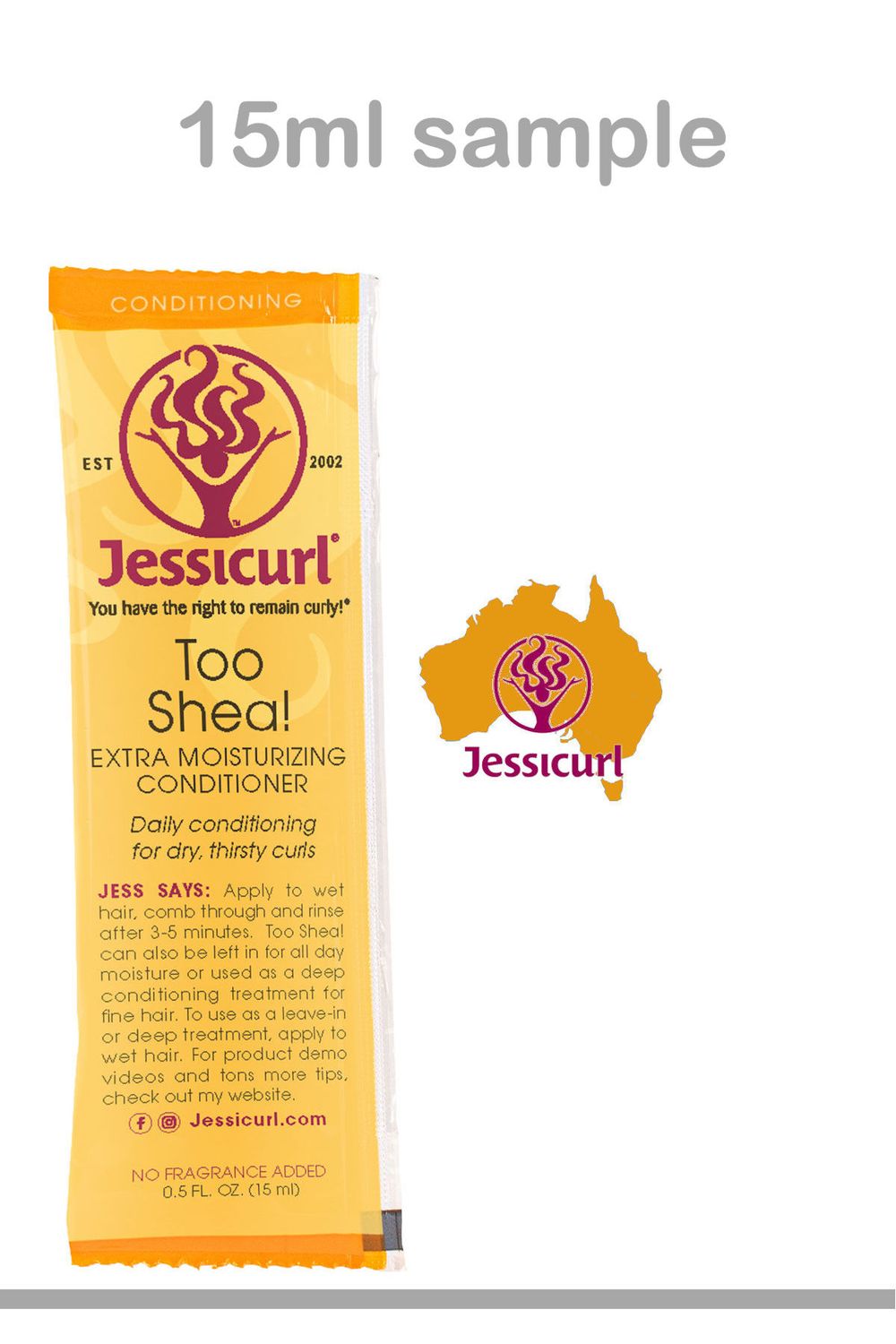 Sample Jessicurl Too Shea! Conditioner 15ml (0.5oz)  (No Fragrance)