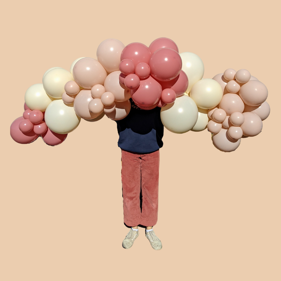 Dusty Pink Balloon Garland - Grab & Go (2 metres)