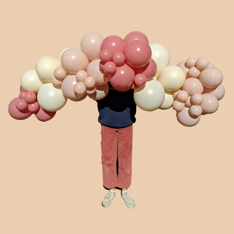 Dusty Pink Balloon Garland - Grab & Go (2 metres) Dusty Pink Balloon Garland - Grab & Go (2 metres)