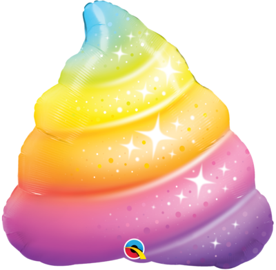 Rainbow Poo Sparkles (not inflated)