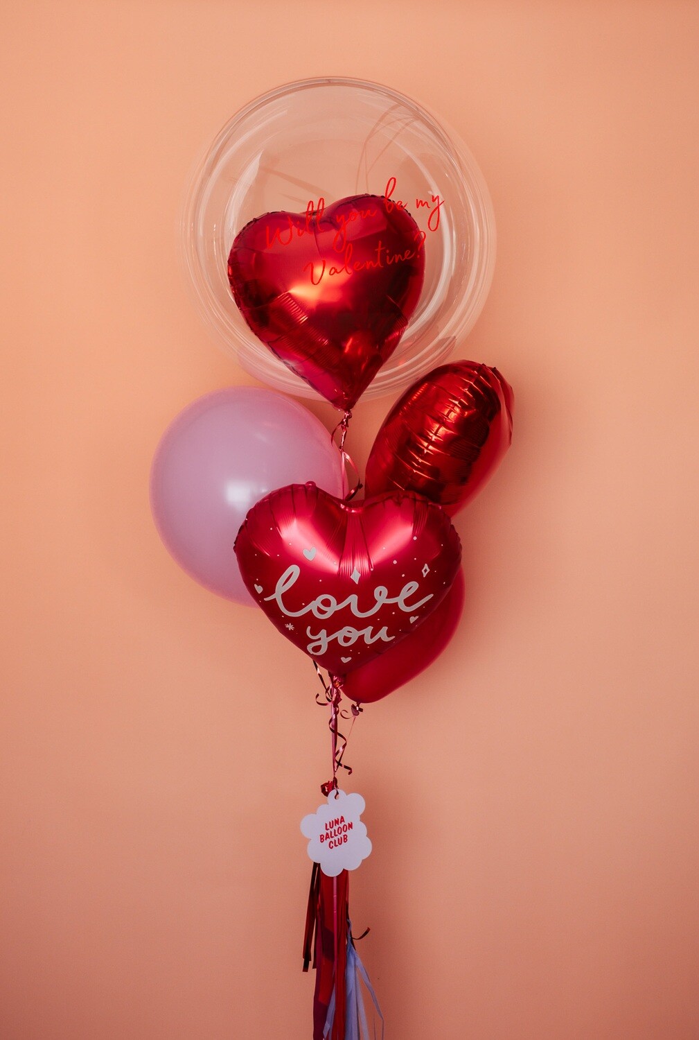 Lovebug Balloon Bunch (Small) - Valentine's Day