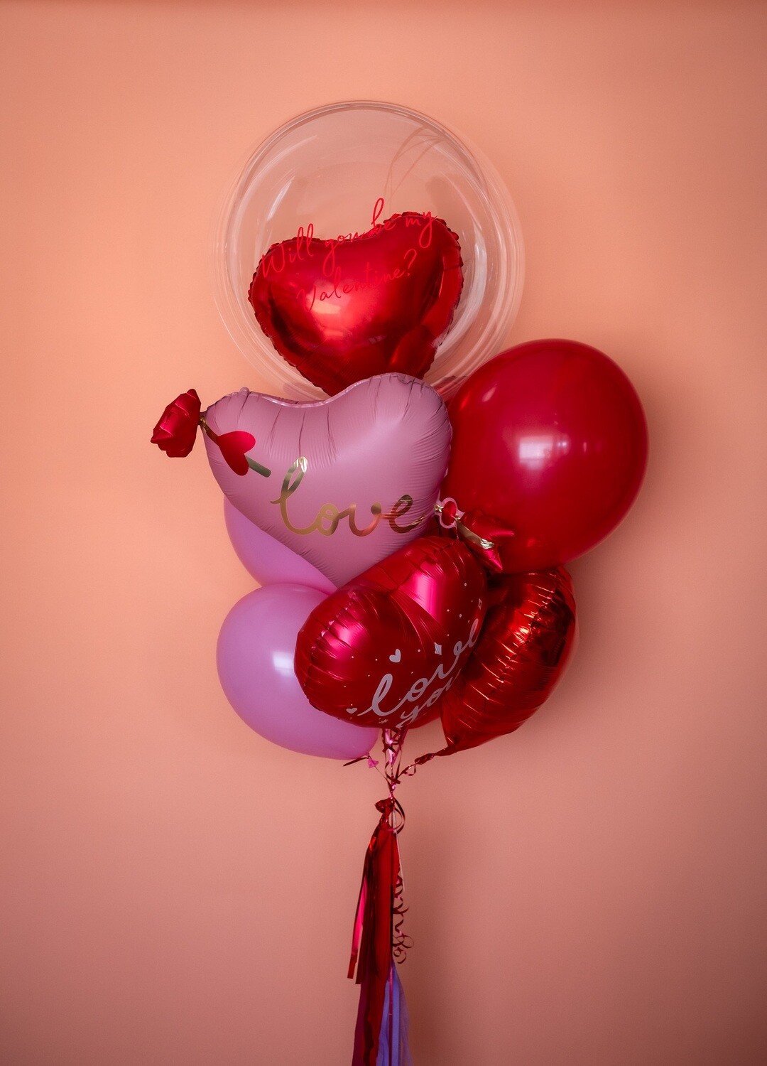 Lovebug Balloon Bunch (Large) - Valentine's Day