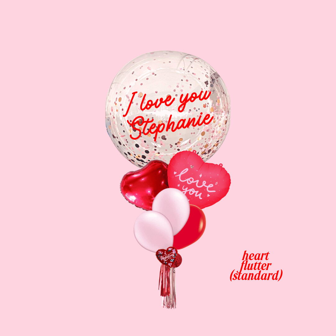 Lovestruck Bubble, Size: Heart Flutter (standard)