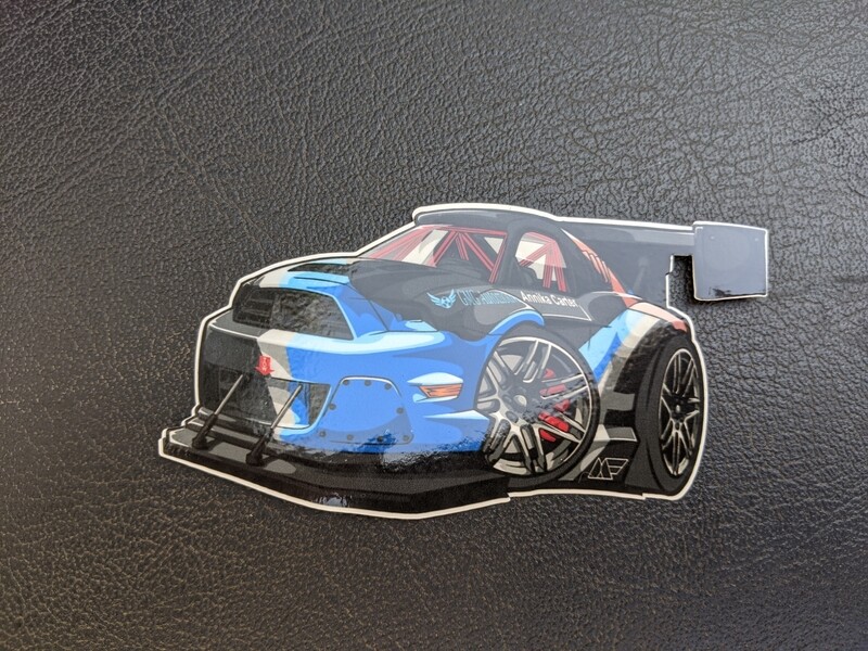 Tooned Mustang Sticker