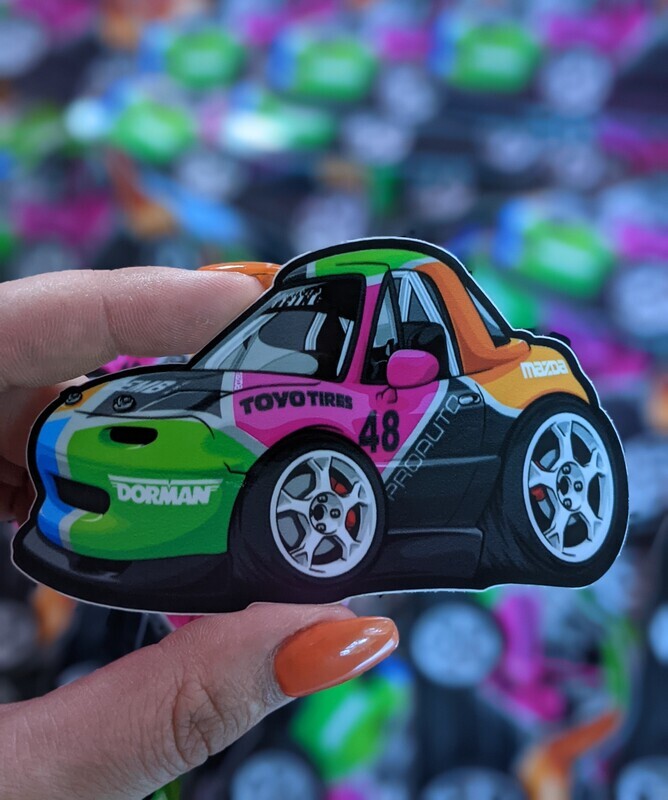 Tooned Spec Miata Sticker