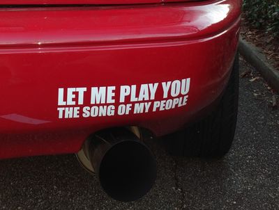 Let Me Play You the Song of My People Sticker