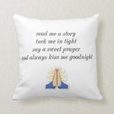 Tuck Me In Tight Prayer - Prayer Pillow 16&quot; x 16&quot;