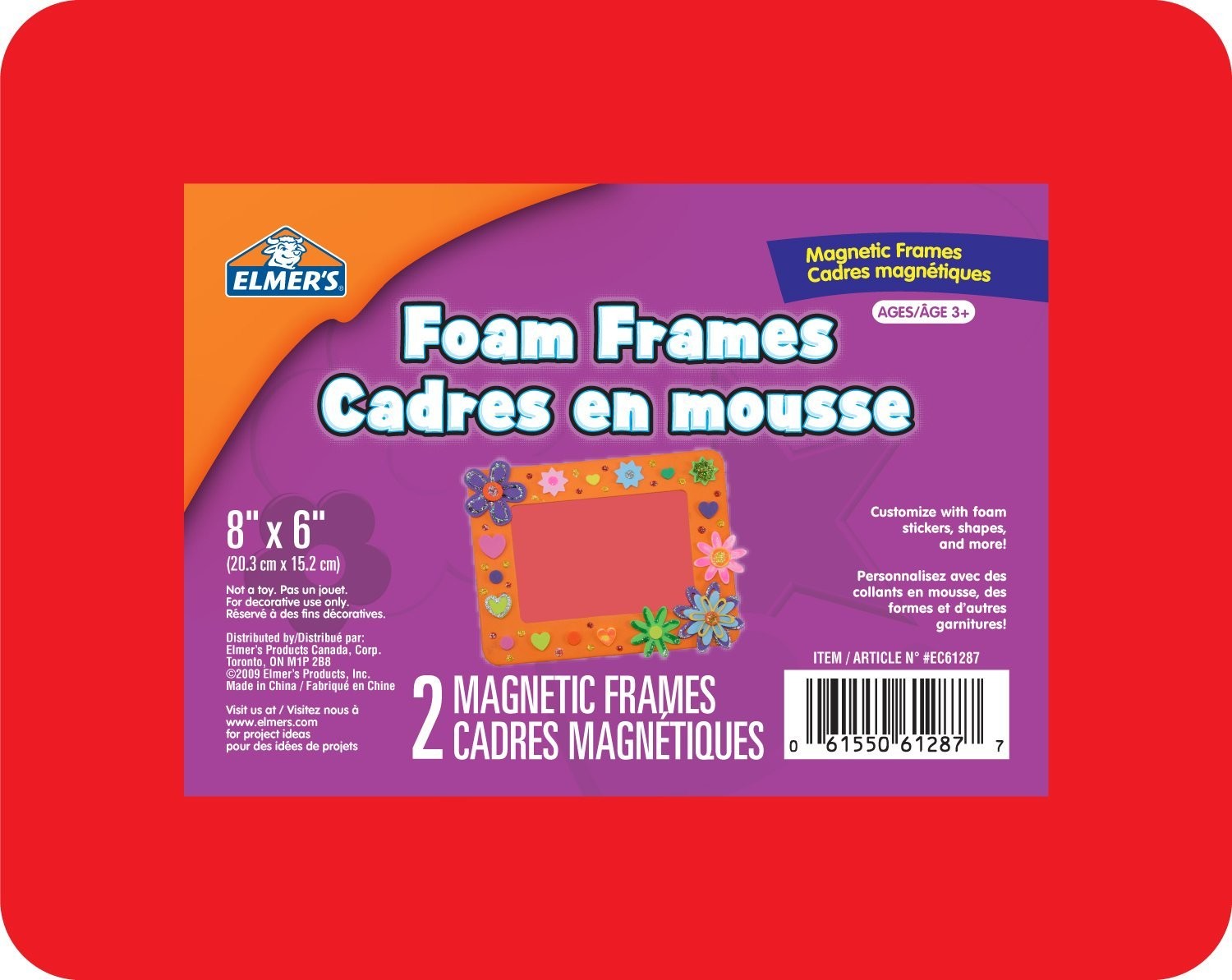 Magnetic Foam Photo Frame 2 Pack