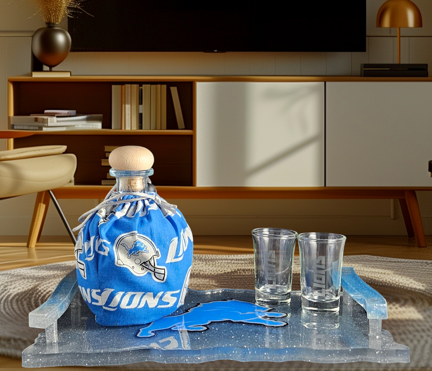 Drink Set w/Tray &amp; Matching Bag