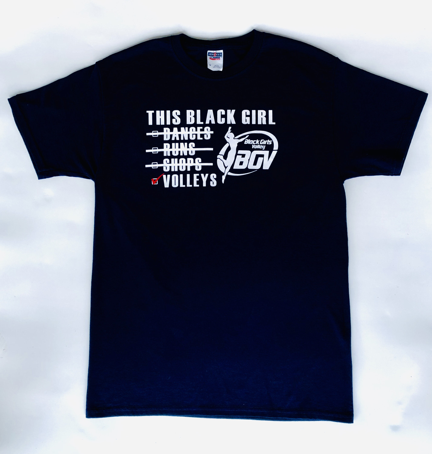 BGV &quot;This Black Girl Volleys&quot; Tee (Navy)