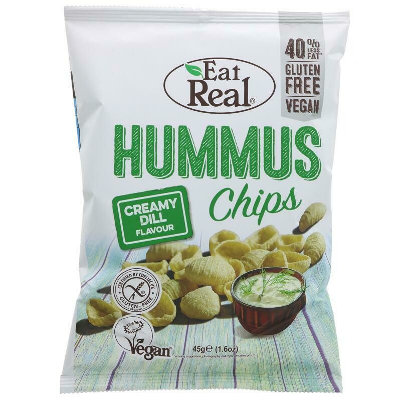 EAT REAL HUMUS CREAMY DILL CHIPS 45g