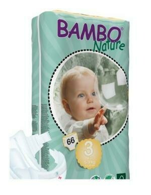 BAMBO NATURE ECOLOGICAL BABY NAPPIES SIZE 3 (5-9kg) 66X