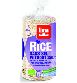 LIMA ORGANIC RICE CAKES WITHOUT SALT 100g