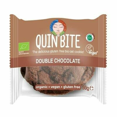 QUIN BITE ORGANIC DOUBLE CHOCOLATE COOKIE 50g