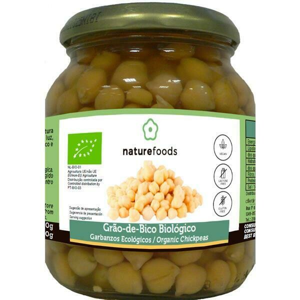 NATUREFOODS ORGANIC COOKED CHICKPEAS 350g