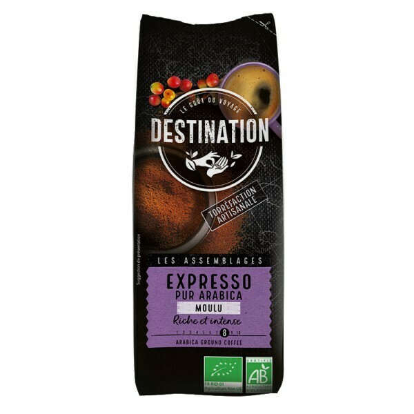 DESTINATION ORGANIC GROUND EXPRESSO COFFEE 250g