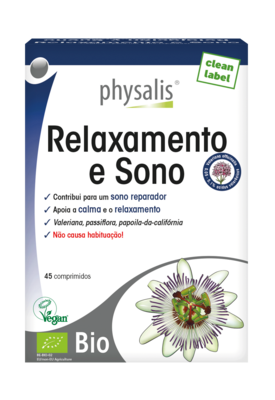 PHYSALIS ORGANIC RELAXATION AND SLEEP 45 VTabs