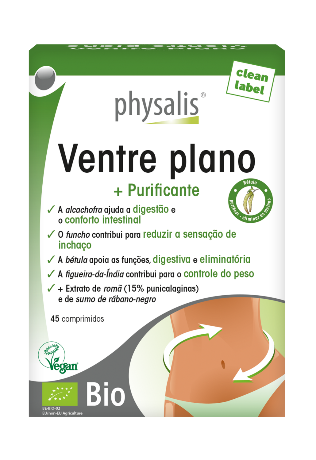 PHYSALIS ORGANIC FLAT BELLY + PURIFIER 45 VTabs