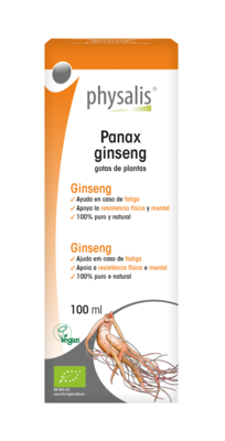 PHYSALIS ORGANIC KOREAN GINSENG (Panax ginseng) DROPS 100ml