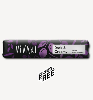 5 X VIVANI ORGANIC DARK & CREAMY CHOCOLATE 35g