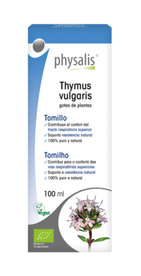 -50%!!! PHYSALIS ORGANIC THYME (Thymus vulgaris) DROPS 100ml [07/2024]