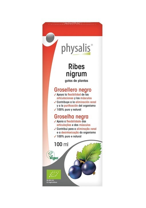 PHYSALIS ORGANIC BLACKCURRANT (Ribes nigrum) DROPS 100ml