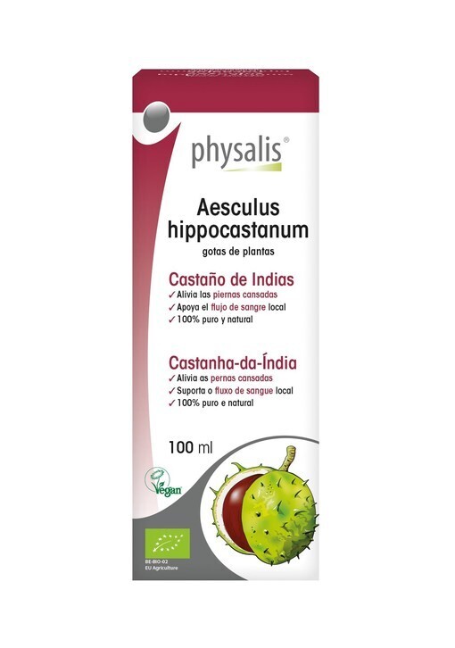 PHYSALIS ORGANIC HORSE CHESTNUT (Aesculus hippocastanum) DROPS 100ml