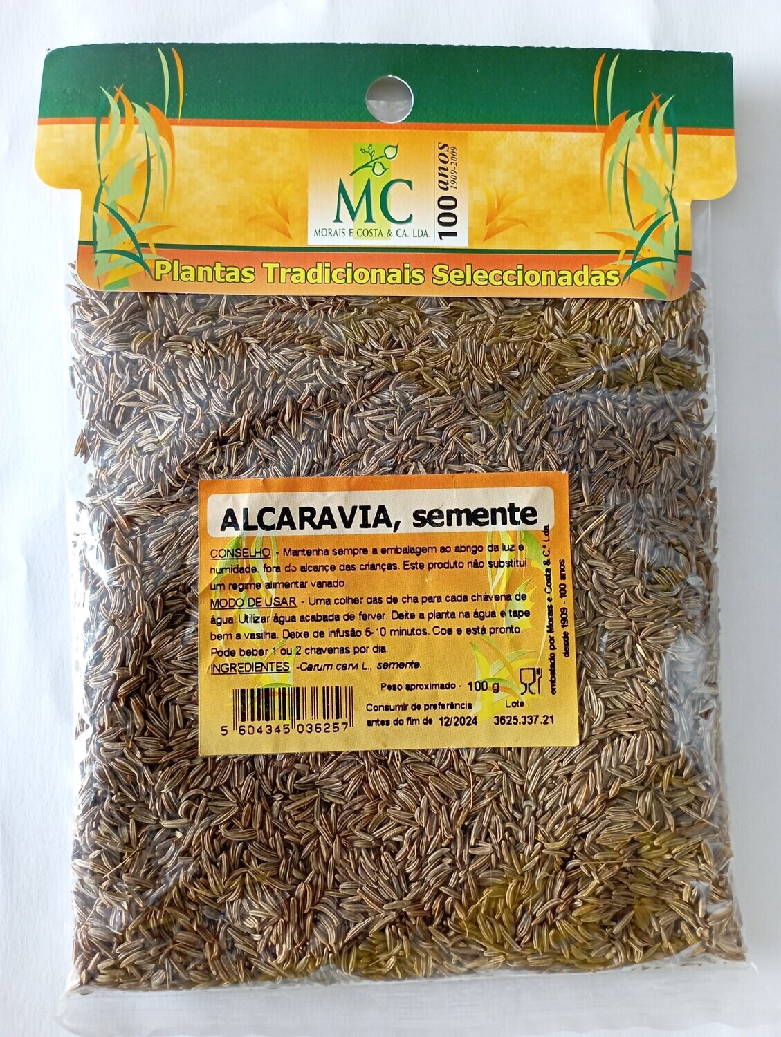 ALCARÁVIA (Carum carvi) SEMENTE MC 100g