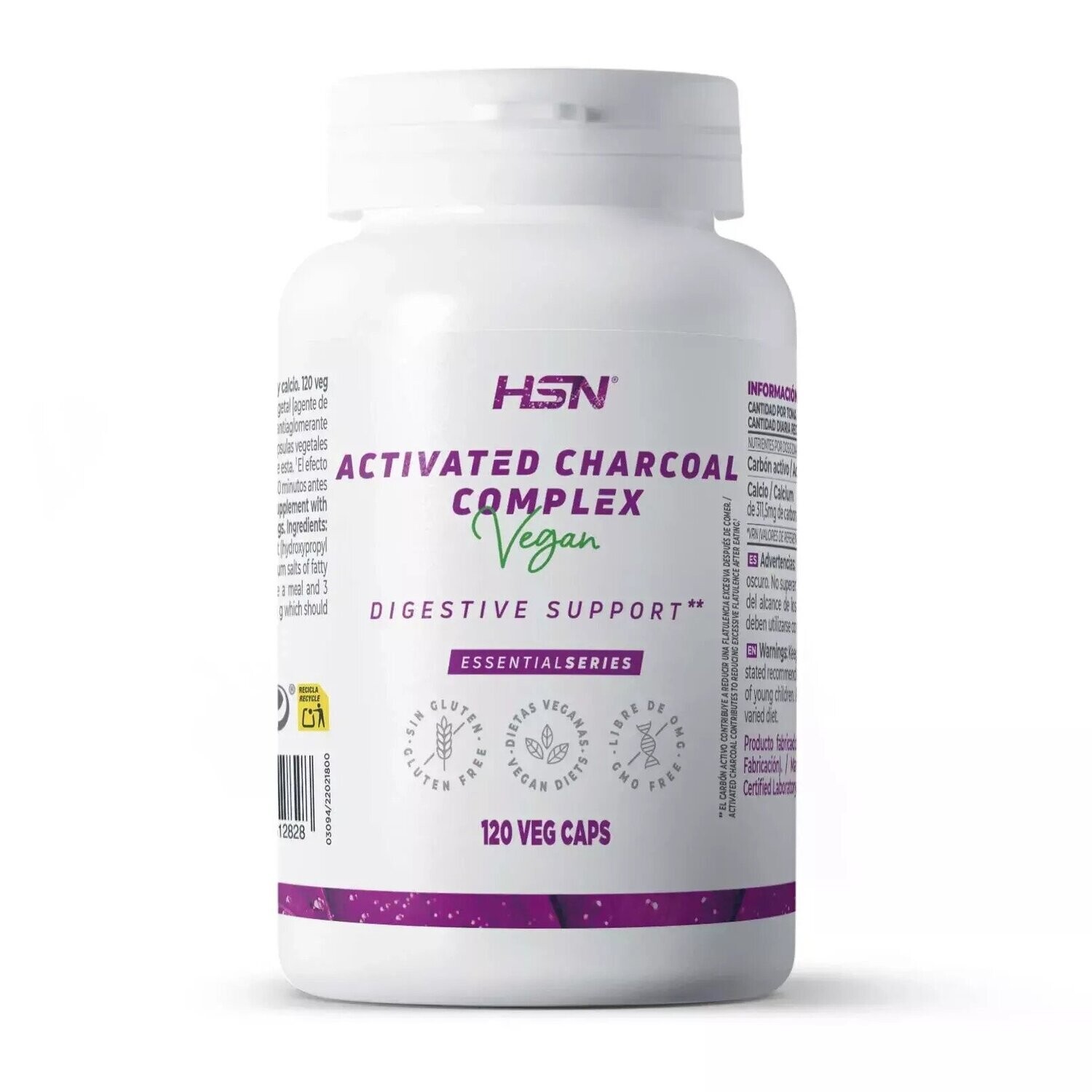 HSN ACTIVATED CHARCOAL COMPLEX 120 VCaps