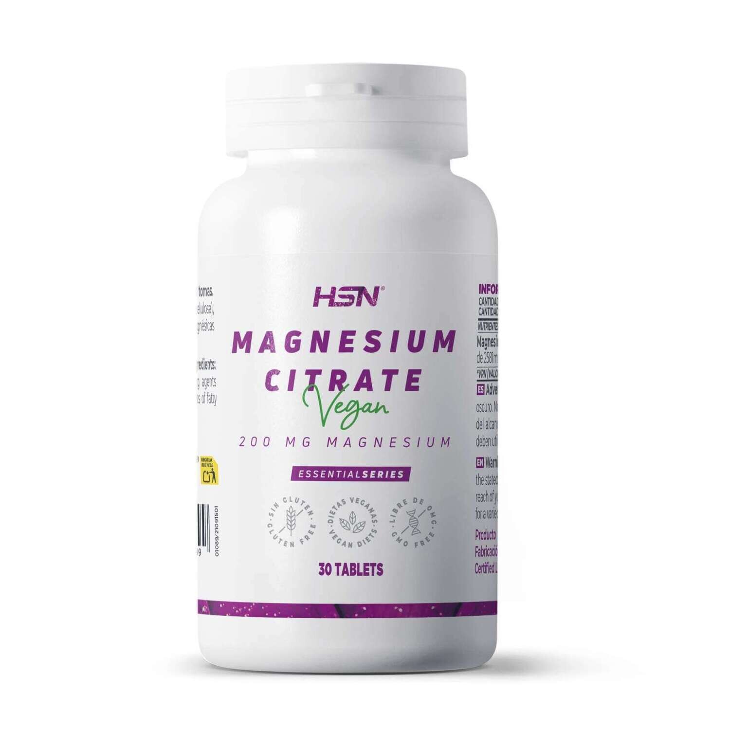 HSN MAGNESIUM CITRATE 200mg 30/120/240 VTabs
