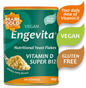 MARIGOLD ENGEVITA NUTRITIONAL YEAST FLAKES VITAMINS D AND SUPER B12 100g