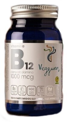 VEGGUNN VITAMIN B12 (CYANOCOBALAMIN) 1000µg 100 VTabs