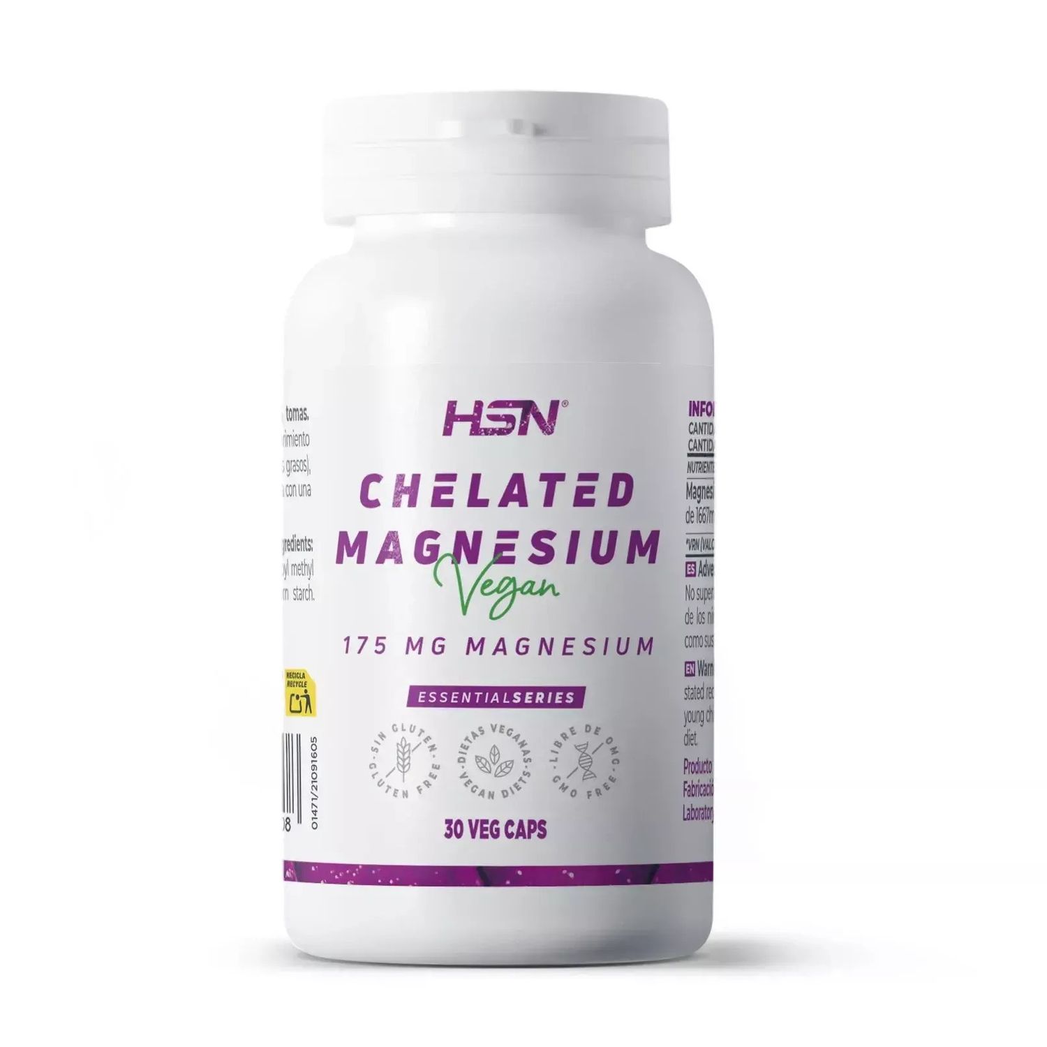 HSN MAGNESIUM BISGLYCINATE 200mg 30/120/240 VCaps