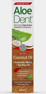 ALOE DENT COCONUT FLUORIDE FREE TOOTHPASTE 100ml