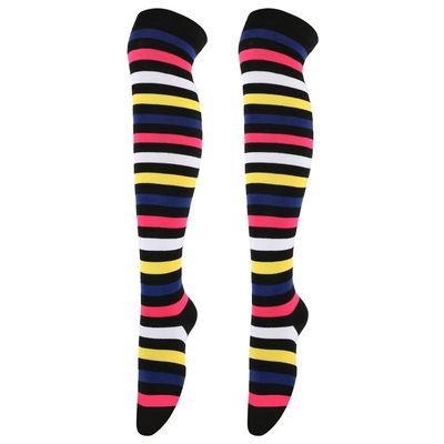 HIGH KNEE COLOR STOCKINGS PARTY ANIMATION COSPLAY STRIPE SOCKS