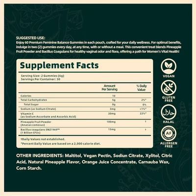 VITAL SOURCE PREMIUM FEMININE BALANCE 60 VGummies