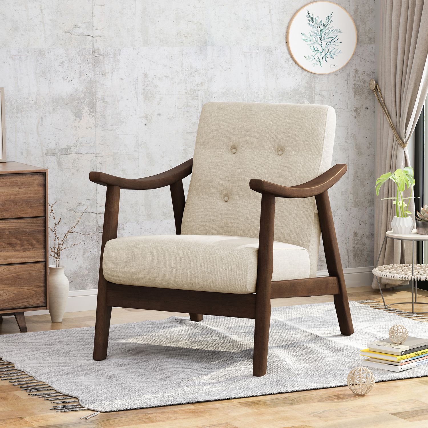 MODERN DESIGN UPHOLSTERY ARMCHAIR