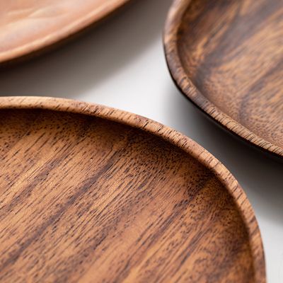 SOLID WALNUT WOOD TRAY PLATE