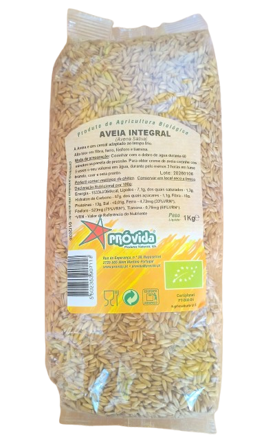 PRÓVIDA ORGANIC WHOLE OATS 1kg